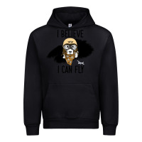 Black I Beleive I Can Fly, Dog, Urban Hoodie - Bettercallsaul
