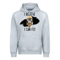 Heather Grey I Beleive I Can Fly, Dog, Urban Hoodie - Bettercallsaul