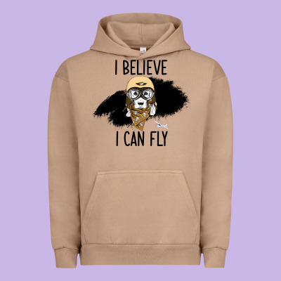 I Beleive I Can Fly, Dog, Urban Hoodie Designed By Bettercallsaul