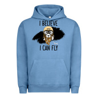 Pigment Pebble Blue I Beleive I Can Fly, Dog, Urban Hoodie - Bettercallsaul