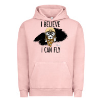 Pigment Salmon I Beleive I Can Fly, Dog, Urban Hoodie - Bettercallsaul