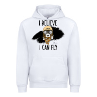 White I Beleive I Can Fly, Dog, Urban Hoodie - Bettercallsaul
