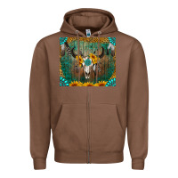 Chestnut boho bullskull Zipper Hoodie - RanaPortraitStore