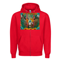 Red boho bullskull Zipper Hoodie - RanaPortraitStore