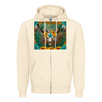 Sandshell boho bullskull Zipper Hoodie - RanaPortraitStore