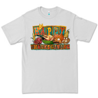 Dove Grey happy thanksgiving Premium Tee - FaDigitalArtStudio