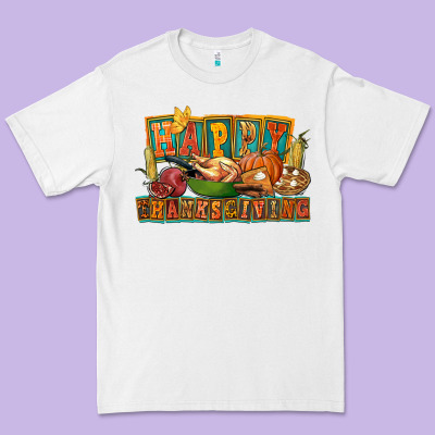 Happy Thanksgiving Premium Tee Designed By Fadigitalartstudio