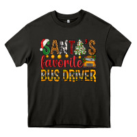 Asphalt Santa's Favorite Bus Driver Heavy Core Tee - BundleAndBundleShop