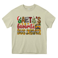 Mossy Santa's Favorite Bus Driver Heavy Core Tee - BundleAndBundleShop