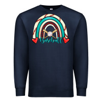 Navy Baseball Rainbow Premium Sweatshirt - RanaPortraitStore