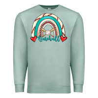 Seafoam Baseball Rainbow Premium Sweatshirt - RanaPortraitStore