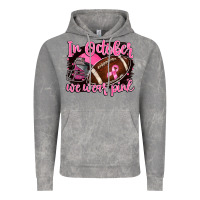 Cloud Rock in october we wear pink with football Vintage Hoodie - BarkalooDesign