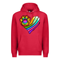 Cardinal Pride Heart Premium Hoodie - Jasminsmagicworld
