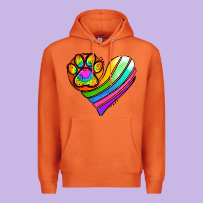 Pride Heart Premium Hoodie Designed By Jasminsmagicworld