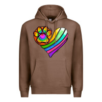 Chestnut Pride Heart Premium Hoodie - Jasminsmagicworld