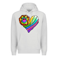 Dove Grey Pride Heart Premium Hoodie - Jasminsmagicworld