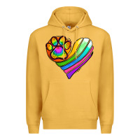 Mustard Pride Heart Premium Hoodie - Jasminsmagicworld