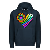 Navy Pride Heart Premium Hoodie - Jasminsmagicworld