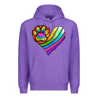 Purple Pride Heart Premium Hoodie - Jasminsmagicworld