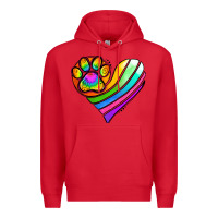 Red Pride Heart Premium Hoodie - Jasminsmagicworld