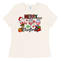 Bone Merry Christmas Ladies Tee - CowhideDigitalArt