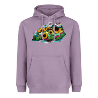 Lavender Kentucky map sunflower cactus serape Heavyweight Hoodie - RanaPortraitStore