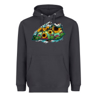 Smoke Kentucky map sunflower cactus serape Heavyweight Hoodie - RanaPortraitStore