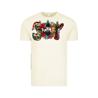 Vintage Arctic joy Christmas cows Vintage Tee - CowhideDigitalArt