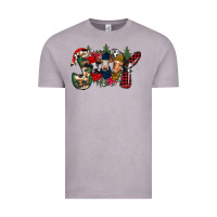 Vintage Zinc joy Christmas cows Vintage Tee - CowhideDigitalArt