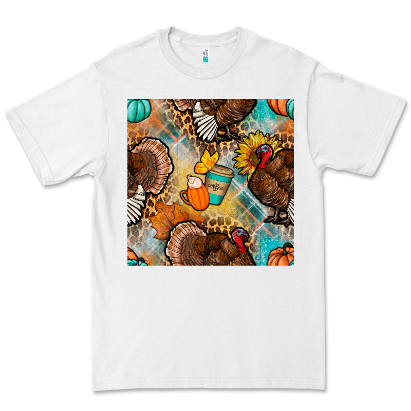 Thanksgiving Turkey Seamless Pattern Premium Tee by BundleAndBundleShop | Teevron