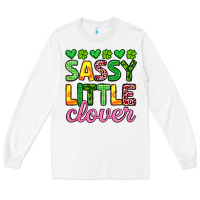 White sassy little clover st patrick s day Long Sleeve Tee - Artiststas