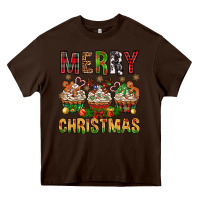 Chocolate Brown merry christmas with cupcake bbs Heavy Core Tee - BundleAndBundleShop