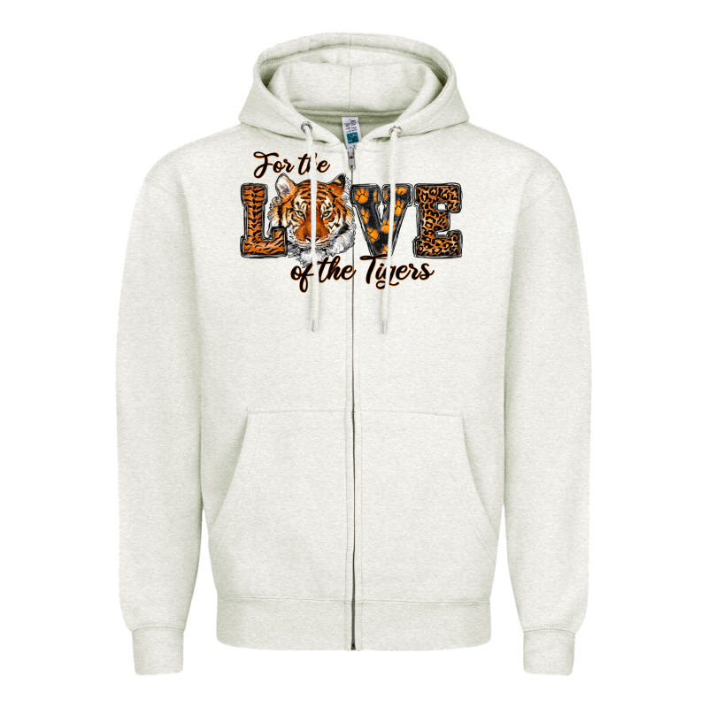 Love Of The Tigers Zipper Hoodie by RanaPortraitStore | Teevron