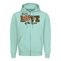 Seafoam love of the tigers Zipper Hoodie - RanaPortraitStore