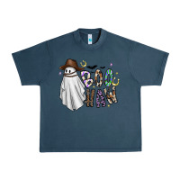 Midnight Navy Boo Haw Urban Heavy Tee - CowhideDigitalArt
