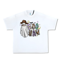 White Boo Haw Urban Heavy Tee - CowhideDigitalArt