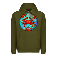 Army Green crab Premium Hoodie - BarkalooDesign