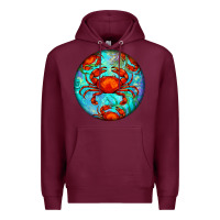 Burgundy crab Premium Hoodie - BarkalooDesign