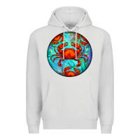 Dove Grey crab Premium Hoodie - BarkalooDesign