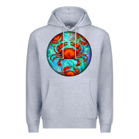 Heather Grey crab Premium Hoodie - BarkalooDesign