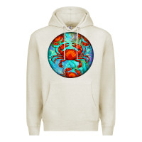Oatmeal Heather crab Premium Hoodie - BarkalooDesign