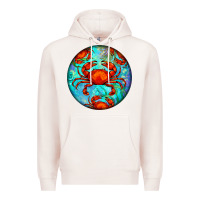 Pale Pink crab Premium Hoodie - BarkalooDesign