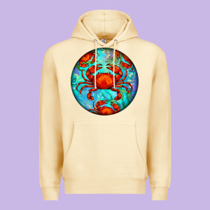 Crab Premium Hoodie Designed By Barkaloodesign