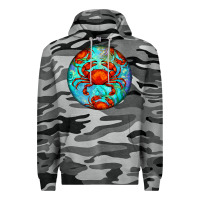 Slate Camo crab Premium Hoodie - BarkalooDesign