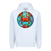 White crab Premium Hoodie - BarkalooDesign
