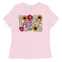 Bubblegum Pink love dog Ladies Tee - CowhideDigitalArt