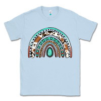 Dusty Blue Western Rainbow Classic Tee - Jasminsmagicworld