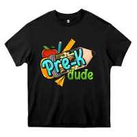 Black pre k dude Heavy Core Tee - RanaPortraitStore