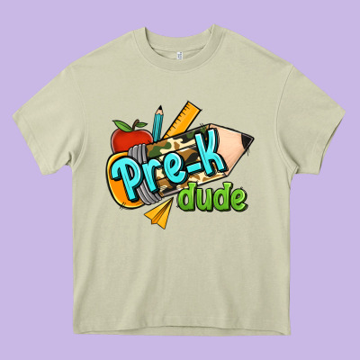 Pre K Dude Heavy Core Tee Designed By Ranaportraitstore