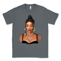 Charcoal Heather black woman Classic Tee - FaDigitalArtStudio